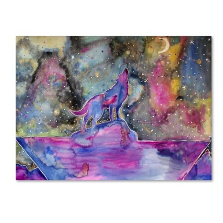 Trademark Fine Art Lauren Moss 'Howl at the Moon' Canvas Art, 35x47 ALI17714-C3547GG